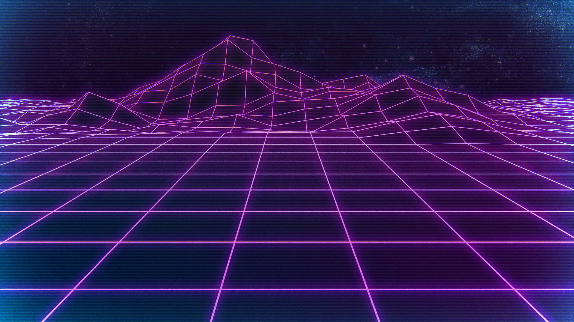Neon Purple Retro Grid