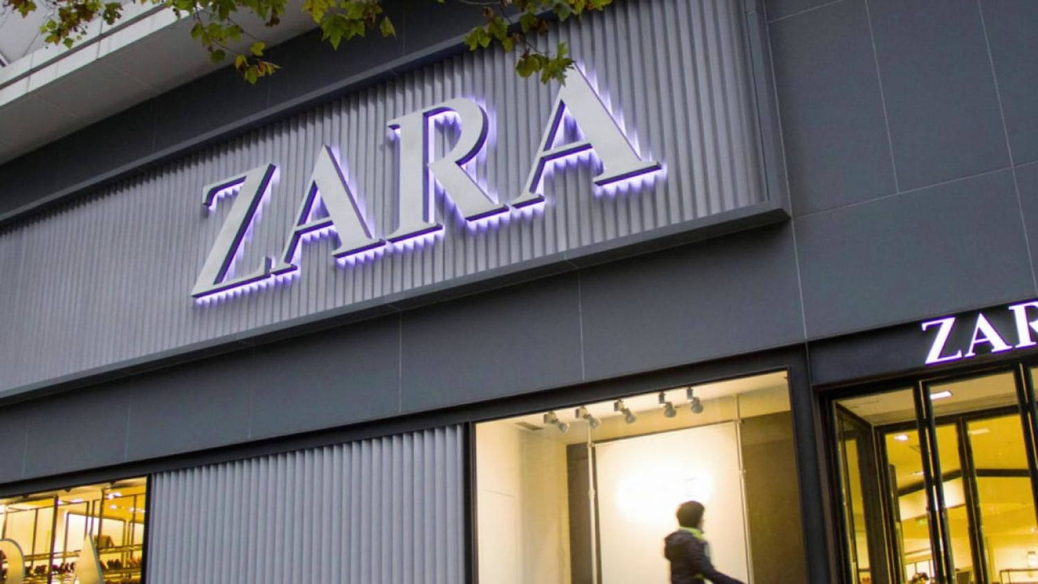 Neon Purple Zara Signage