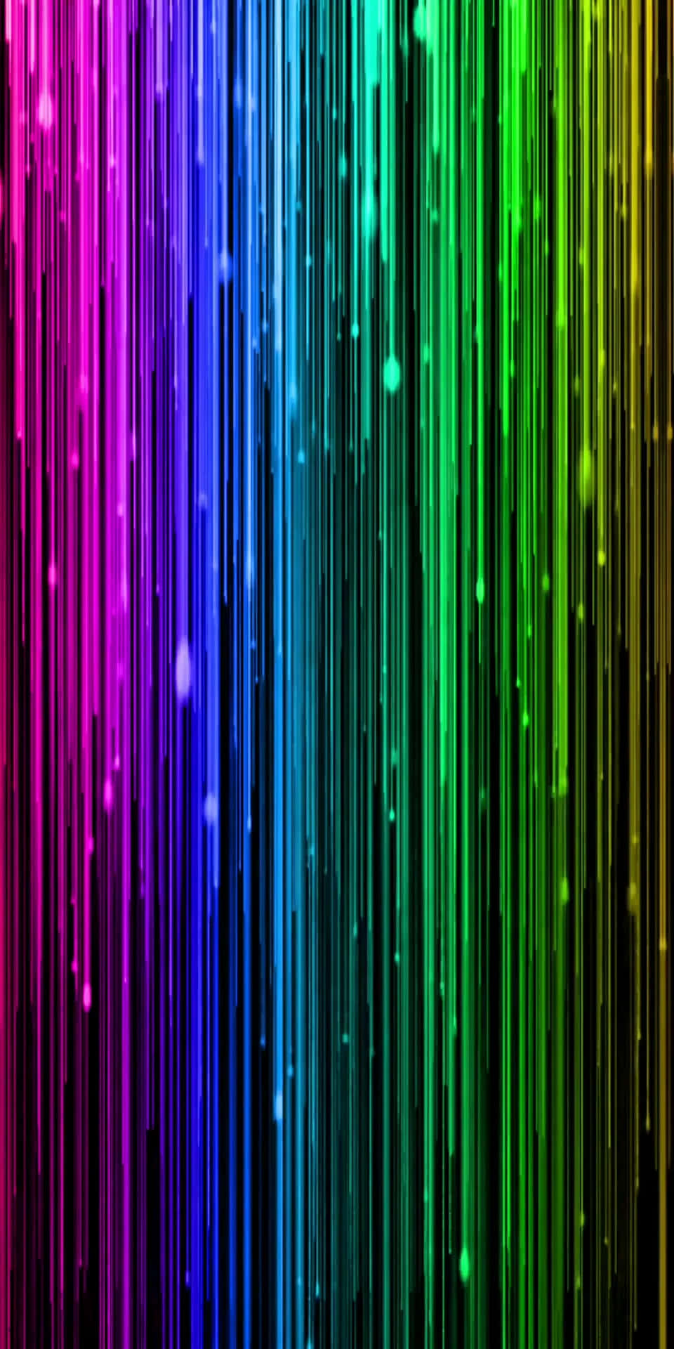 Neon Rainbow Vertical Lines Background
