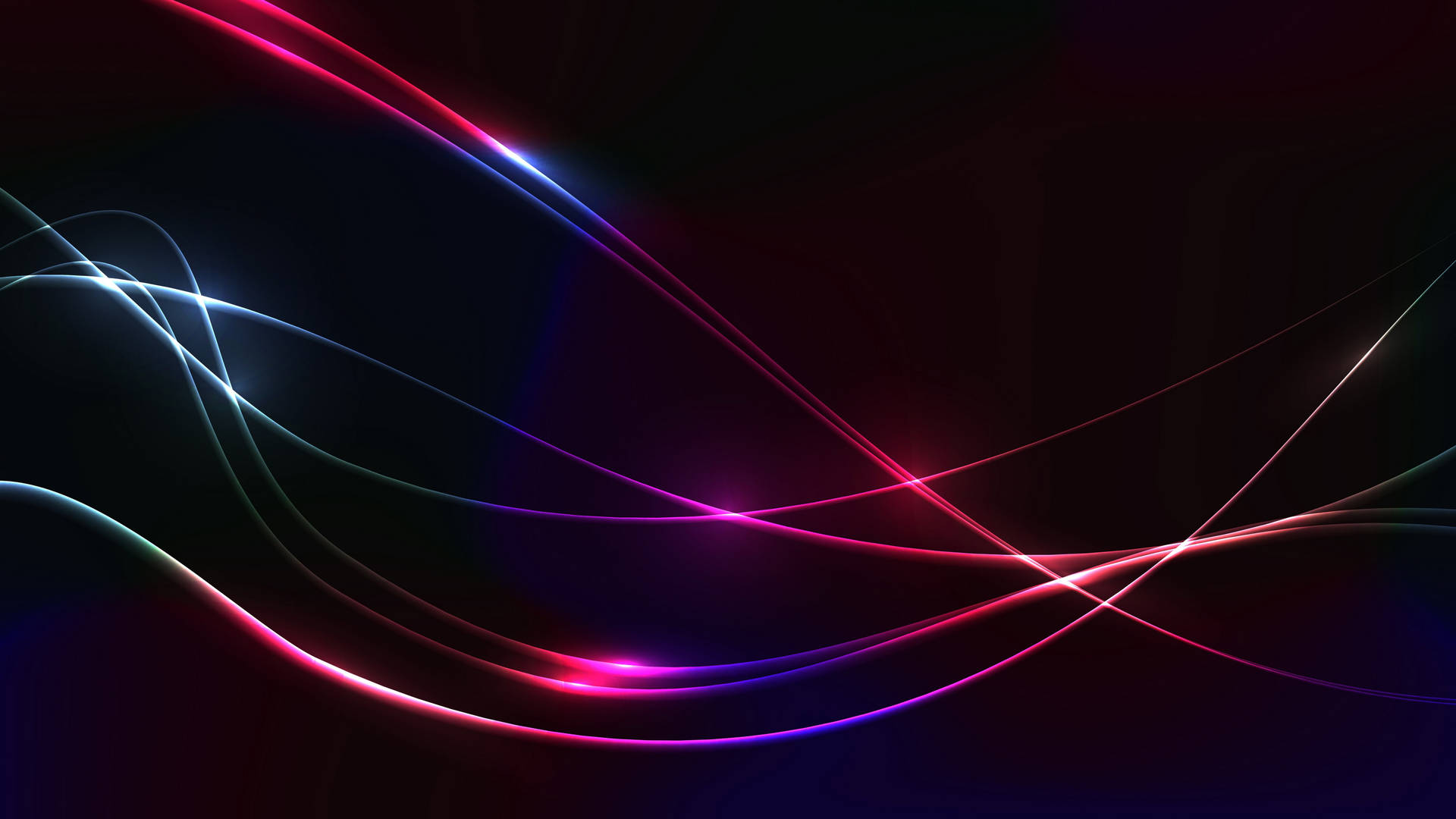 Neon Rays Cool 4k Background