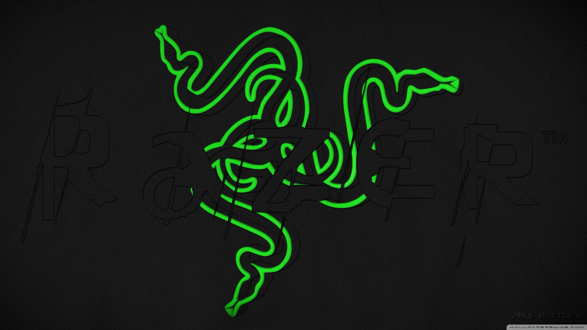 Neon Razer Logo Background
