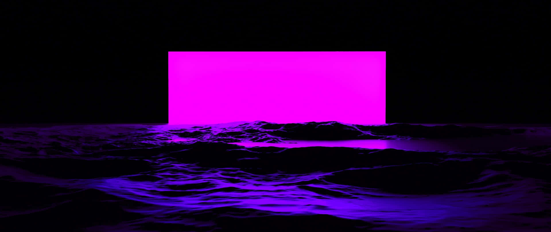 Neon Rectangle Art 2560x1080 Background