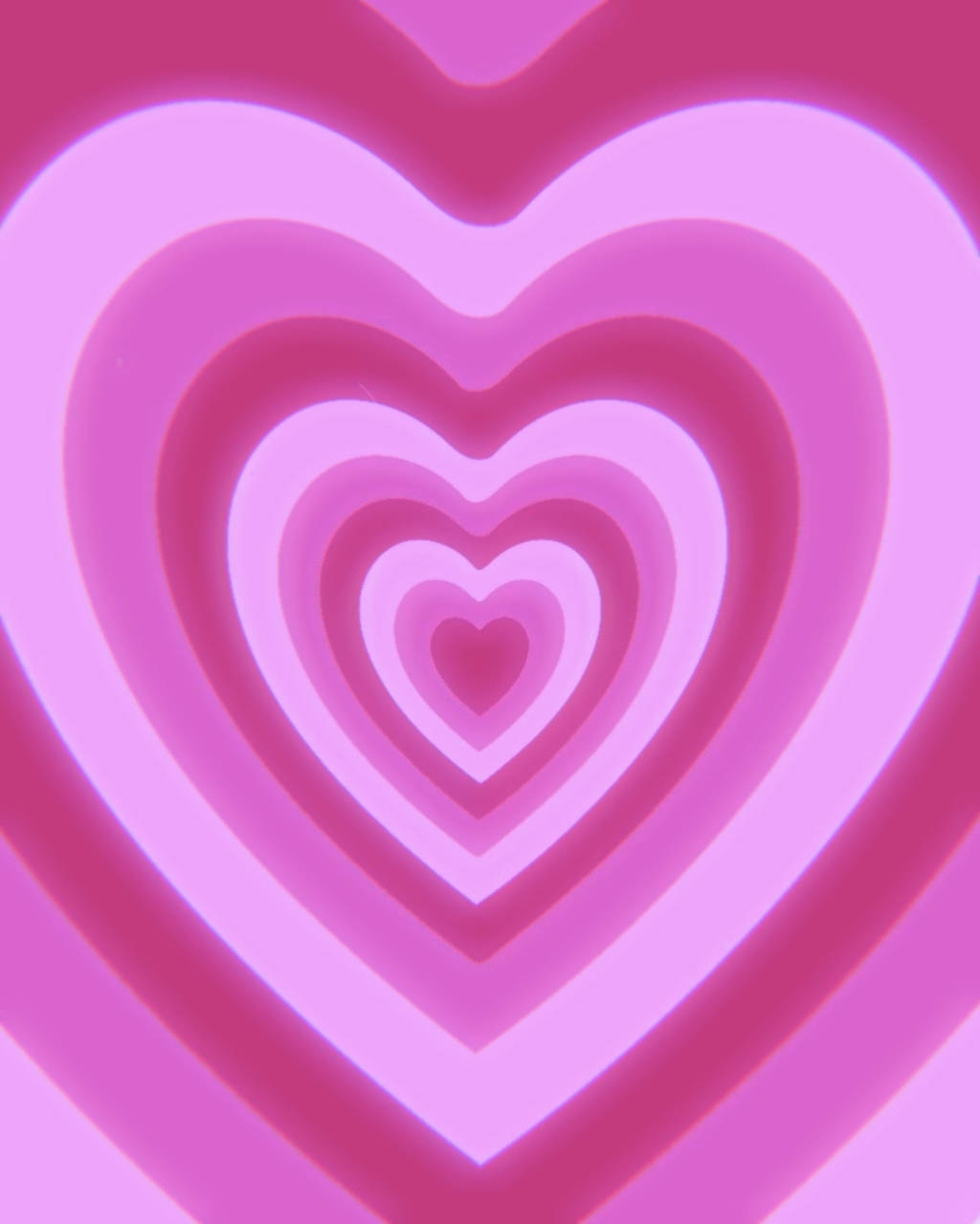 Neon Red Violet Pastel Pink Heart Background