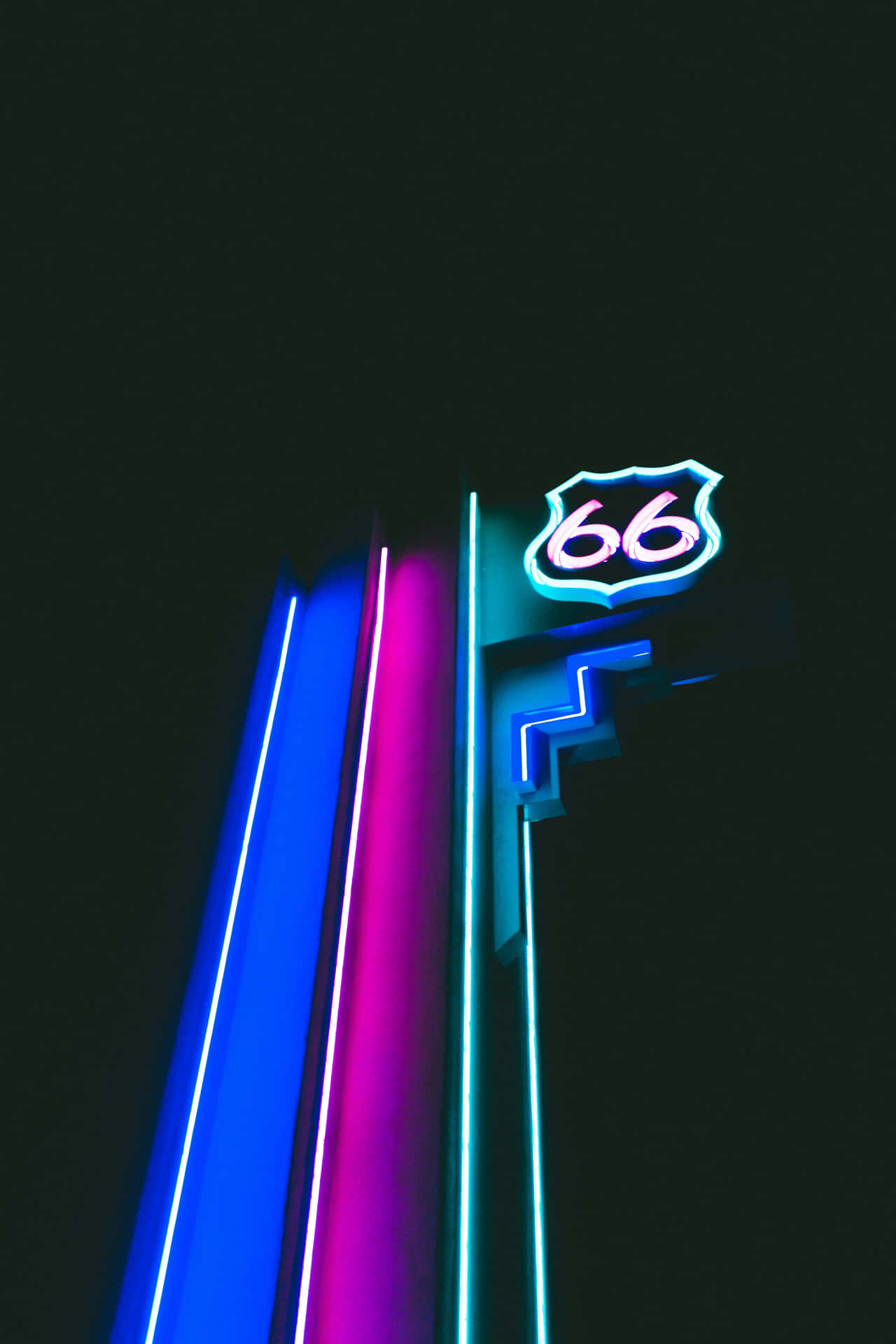 Neon Route66 Signage