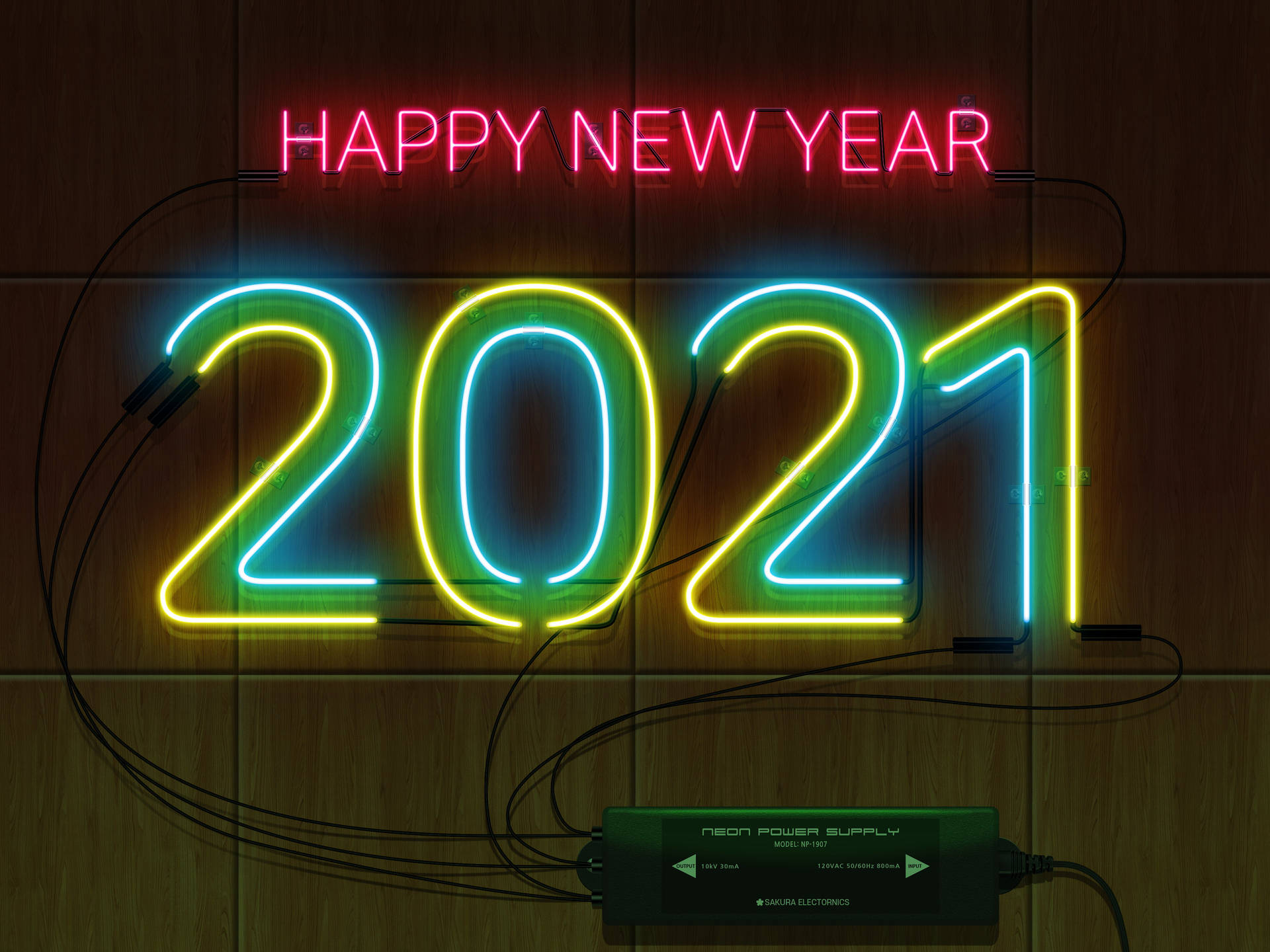 Neon Sign 2021 Desktop Background