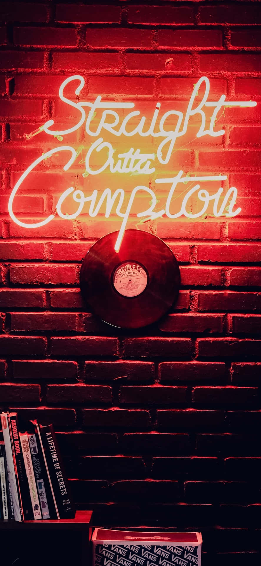 Neon Sign Straight Outta Compton Vinyl