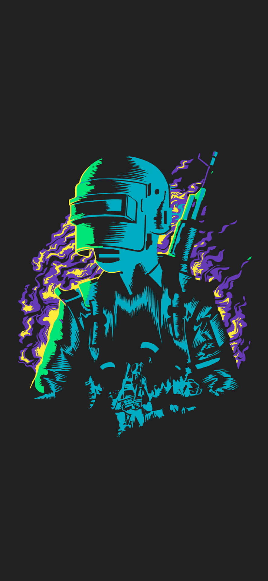 Neon Soldier Artwork