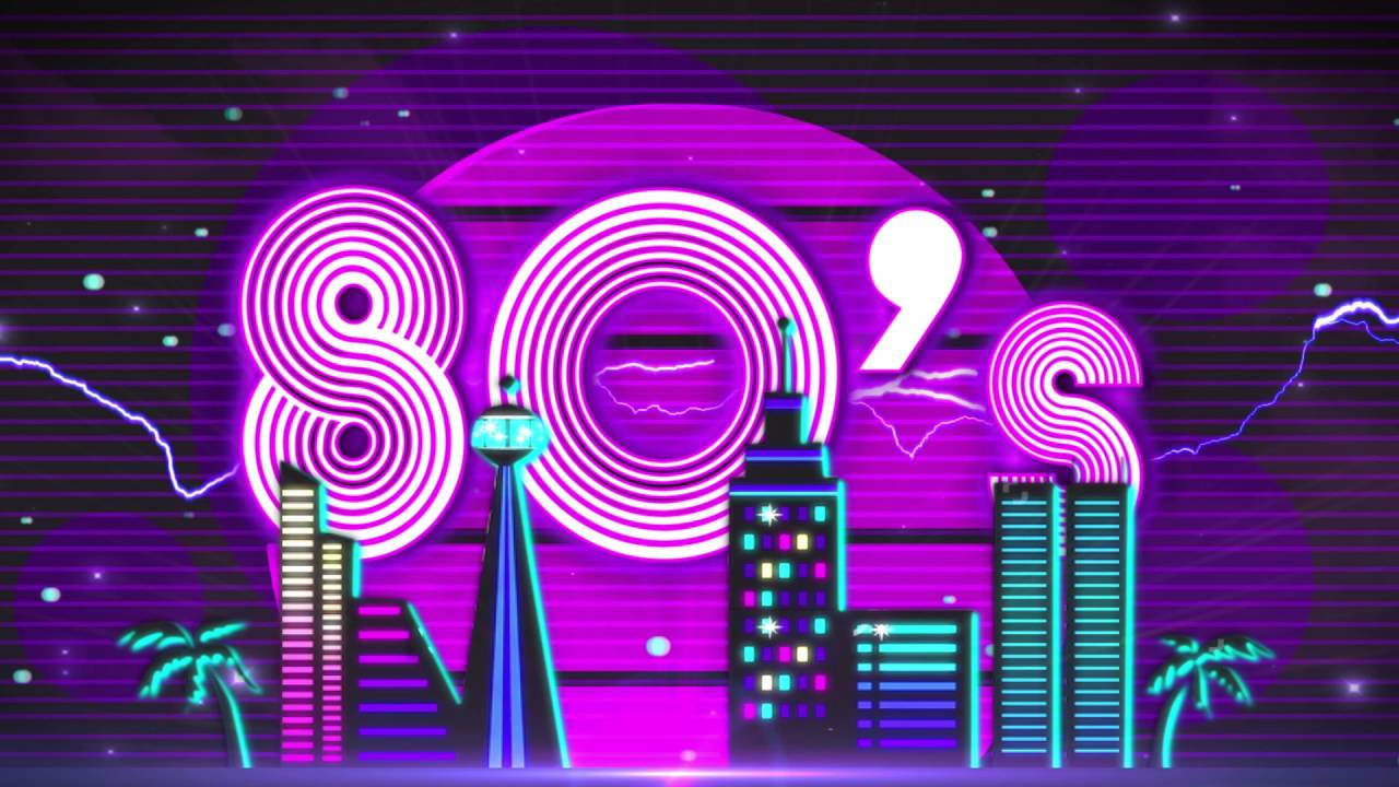 Neon Stripes 80s Background Background