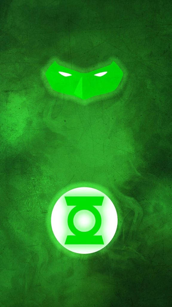 Neon Superhero Design Green Iphone