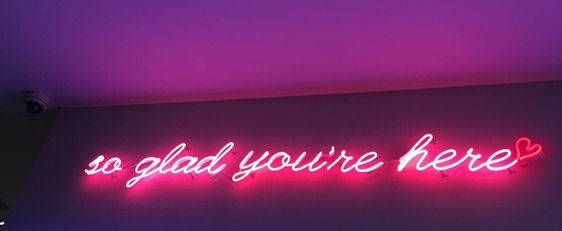Neon Text Facebook Cover Background