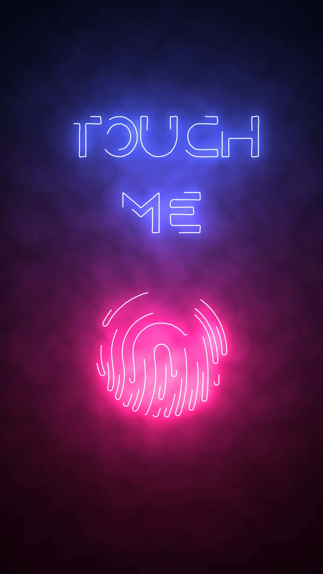 Neon Touch Me Funny Lock Screen