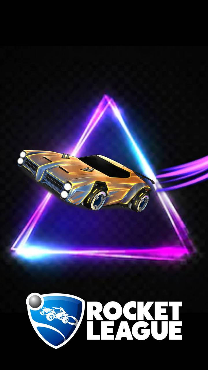 Neon Triangle Dominus Rocket League Iphone Background
