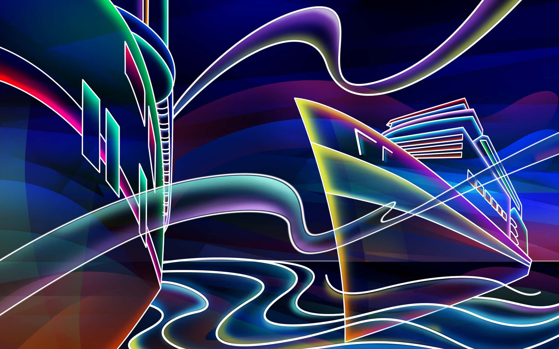 Neon Voyage Artwork Background