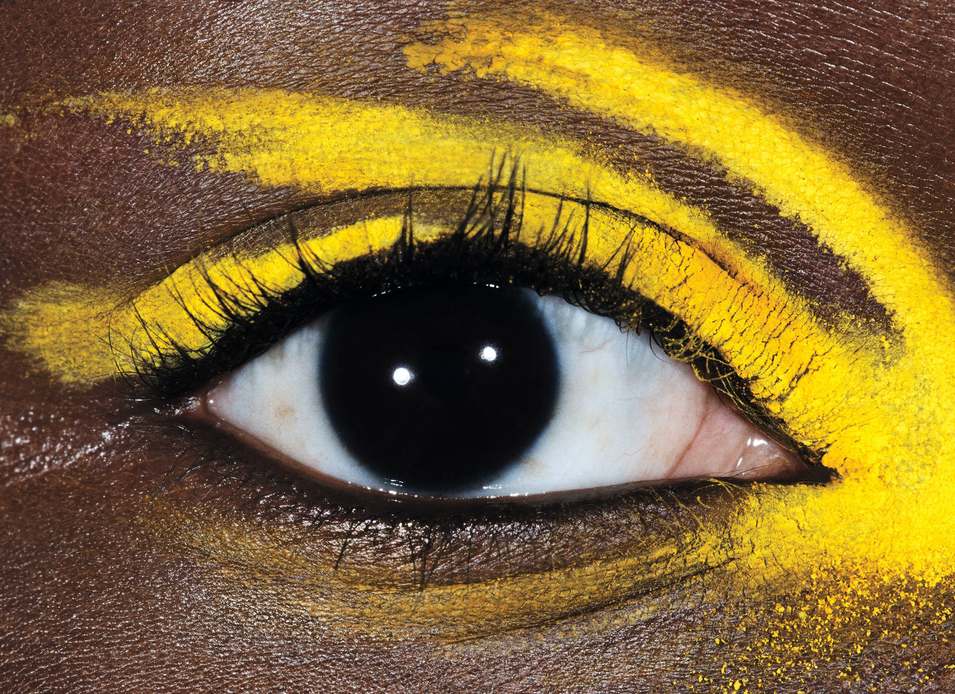 Neon Yellow Artistic Eyeshadow