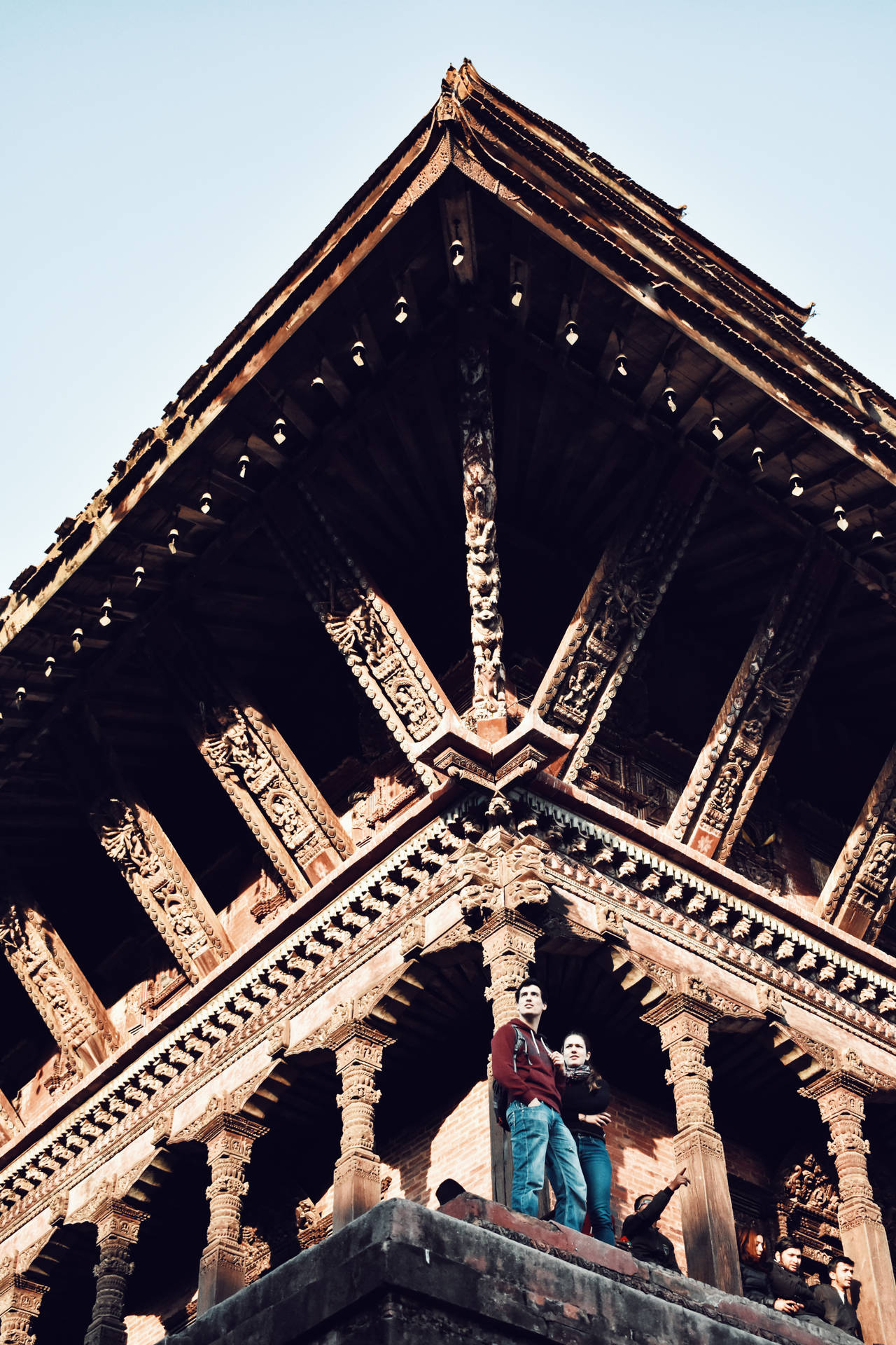 Nepal Bhaktapur Durbar Square Background