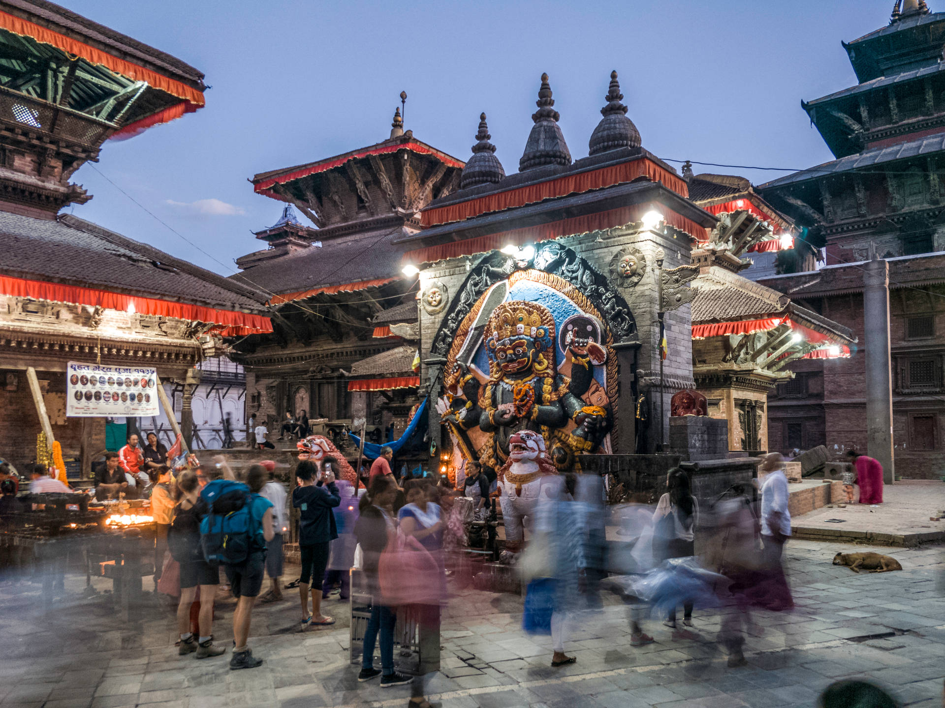 Nepal Kaal Bhairav Shrine Background