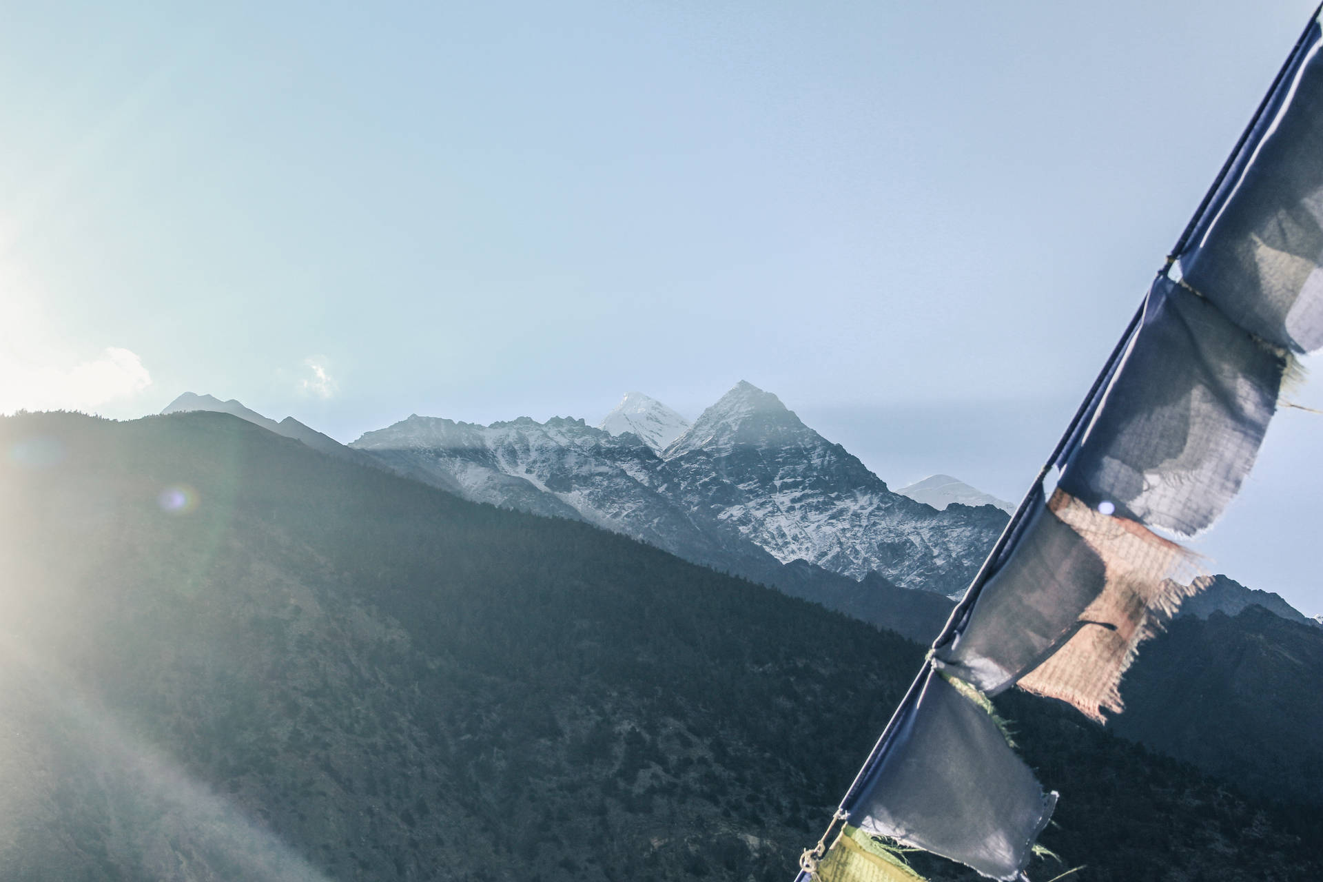 Nepal Marpha Mountain View Background