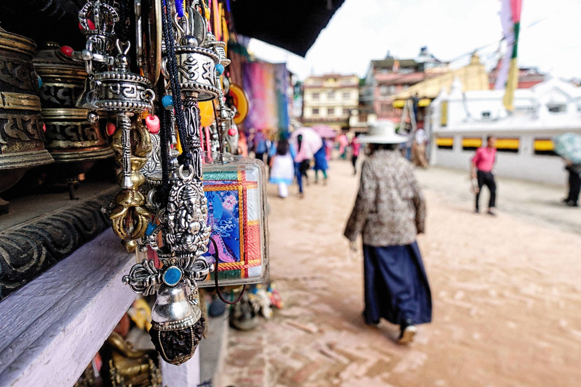 Nepal Souvenir Market Background