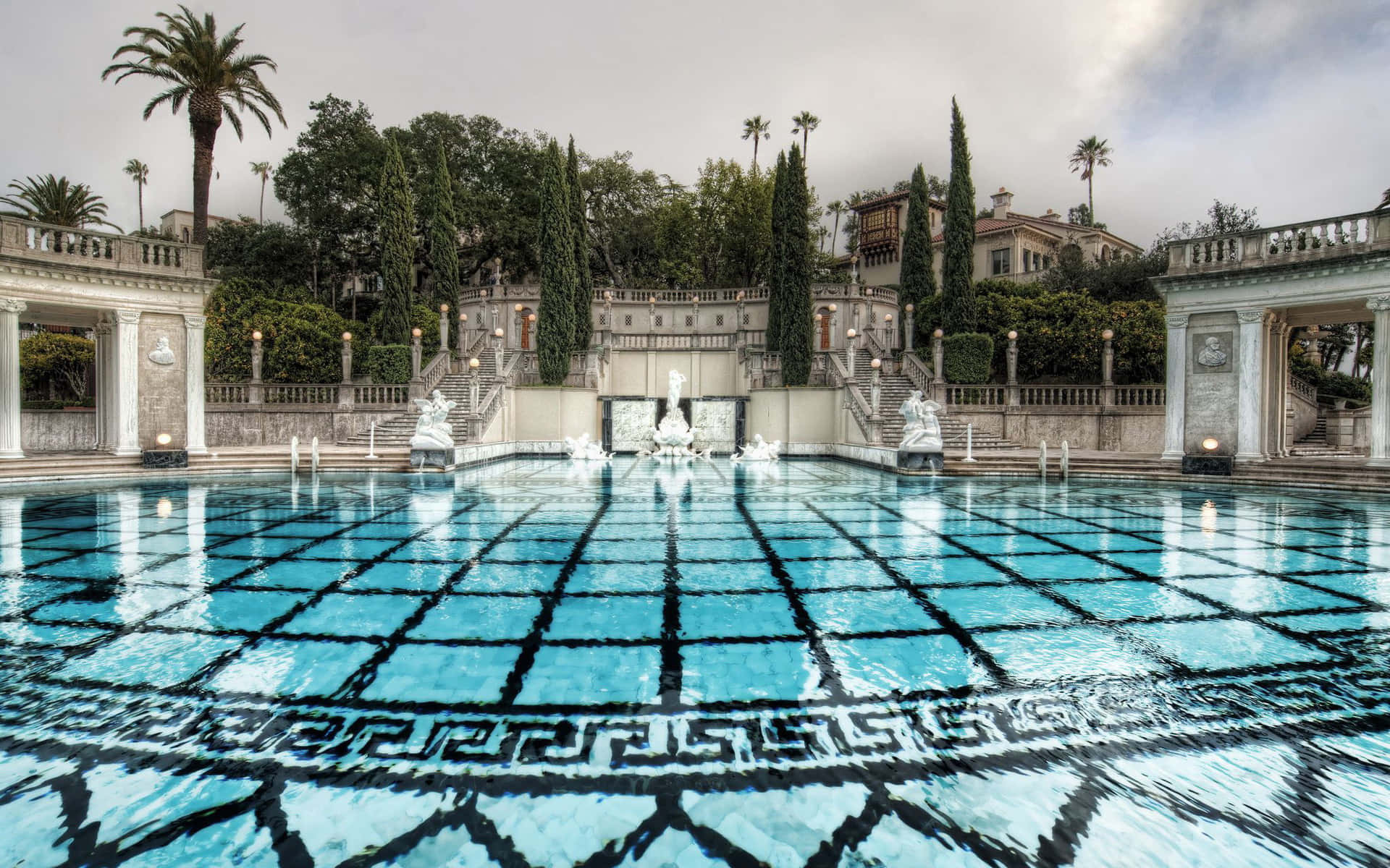 Neptune Pool Mansion Background