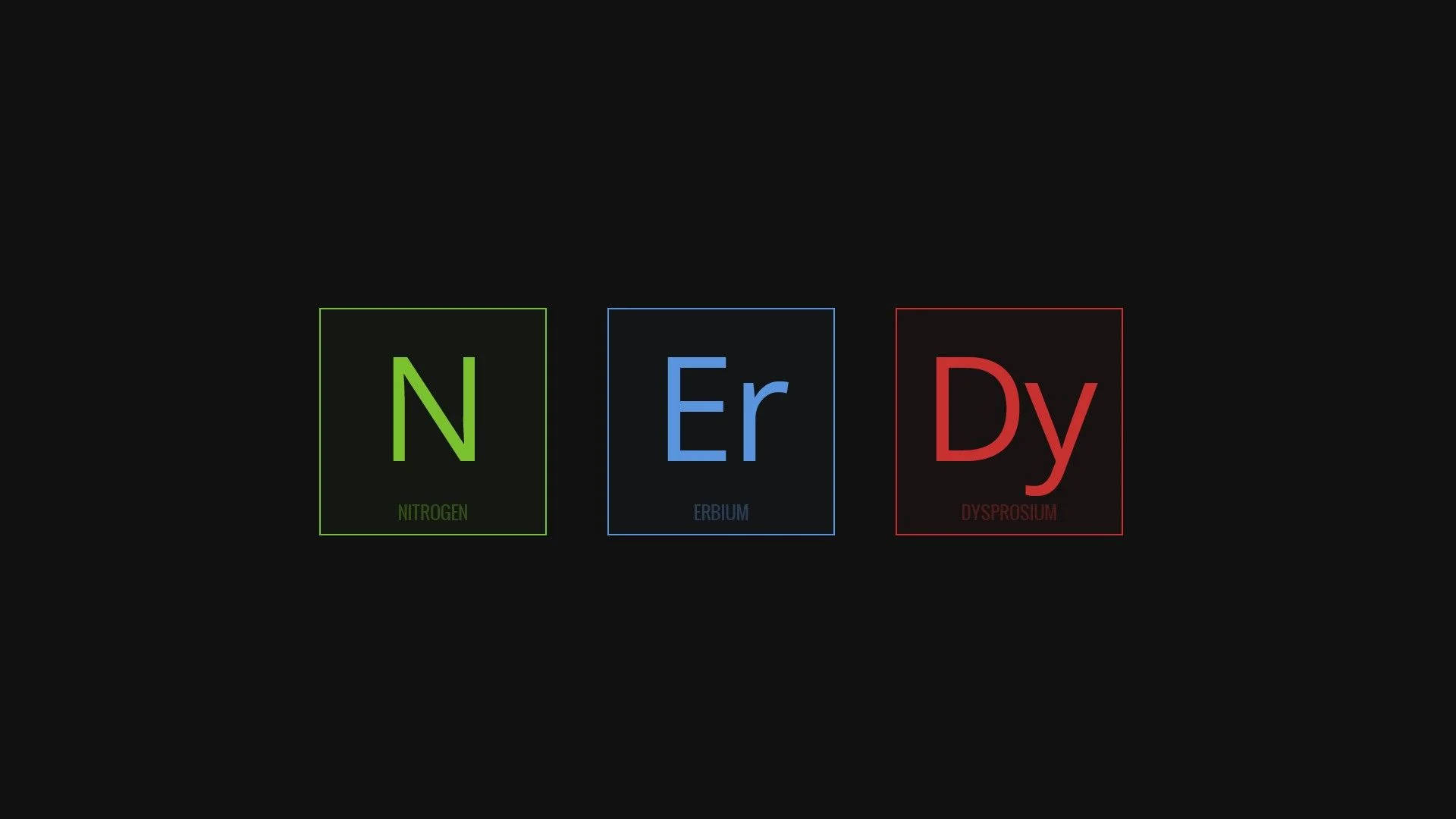 Nerdy Elements Typography Background