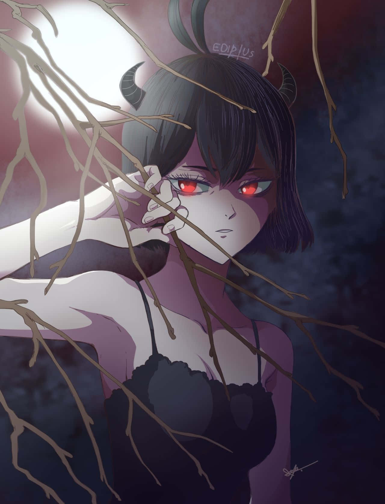 Nero From The Popular Anime Series Black Clover Background