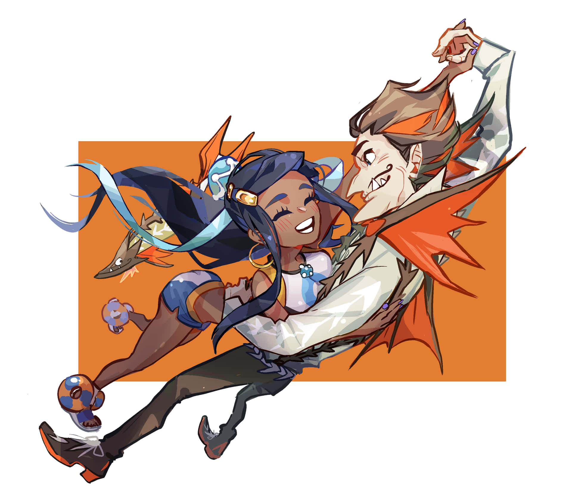 Nessa With Human Barraskewda Background