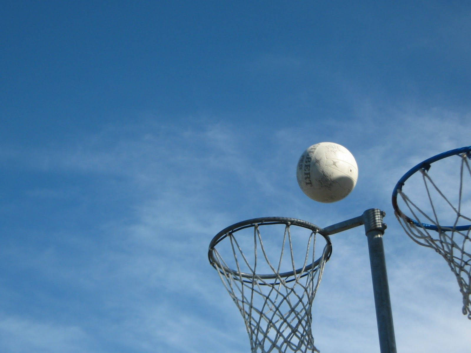 Netball Two Rings Flying Ball