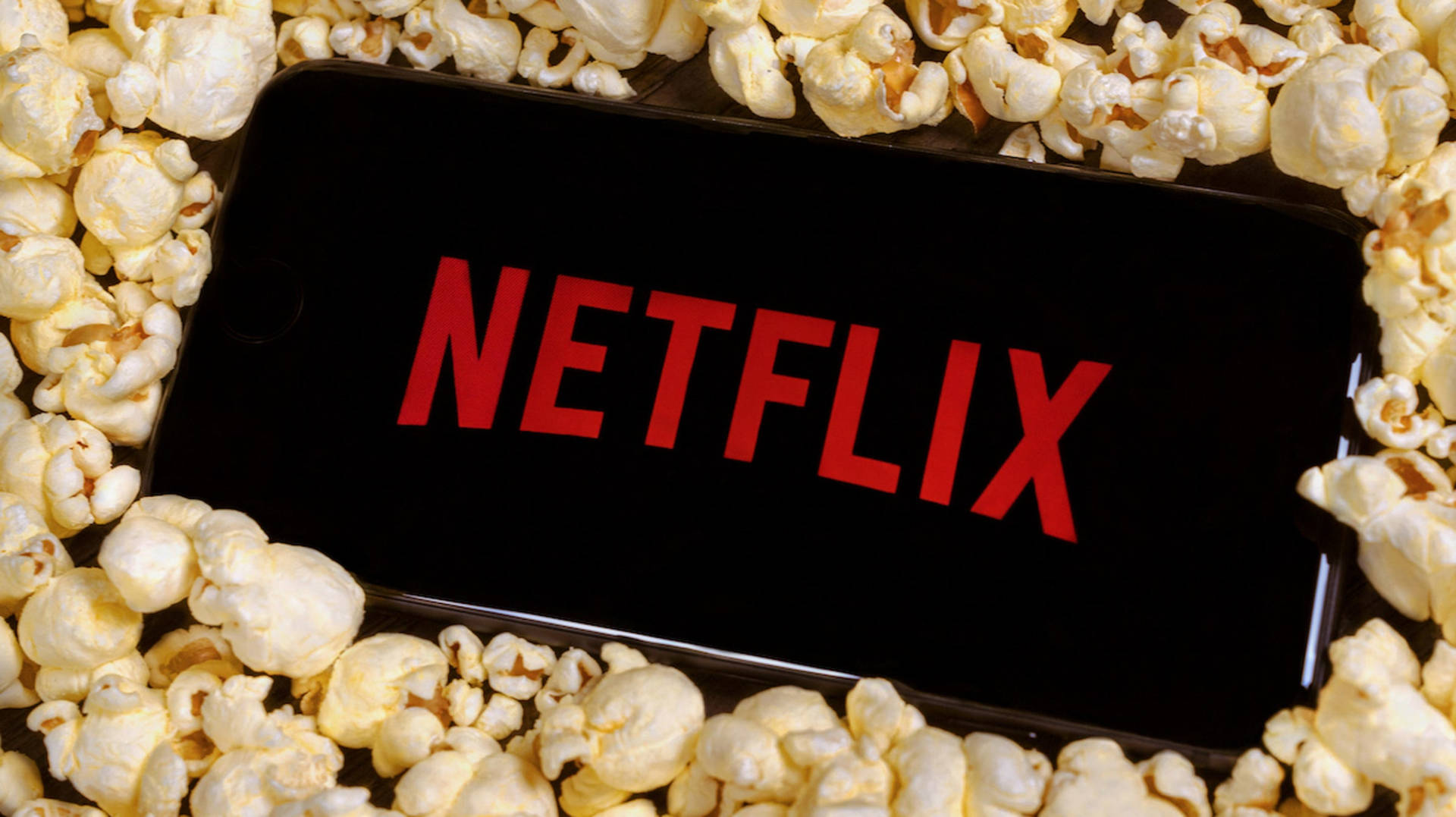 Netflix Aesthetic Popcorn Background