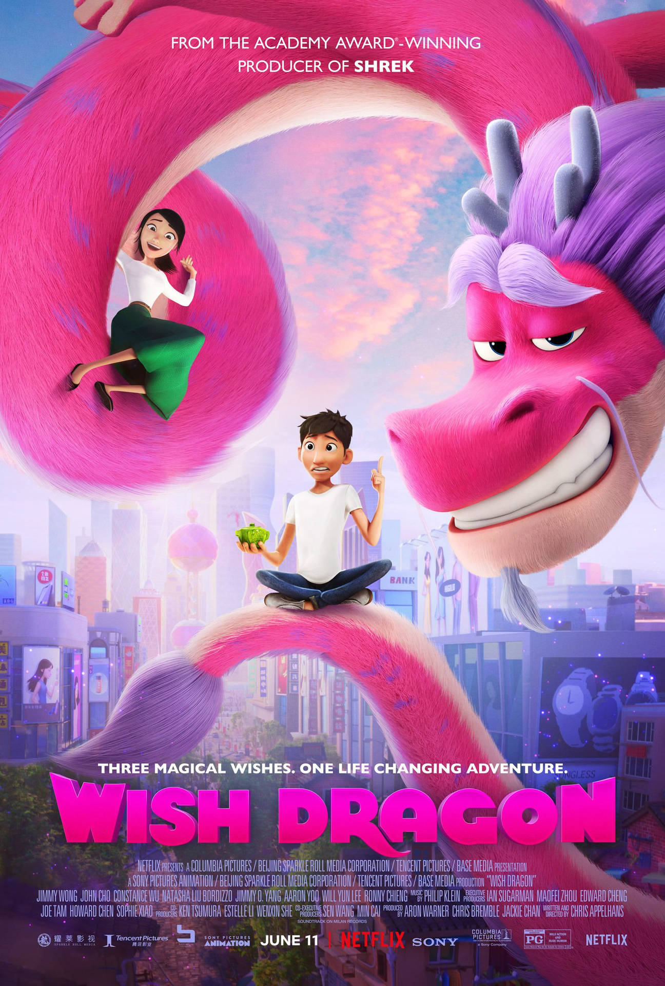Netflix Wish Dragon Premiere Background