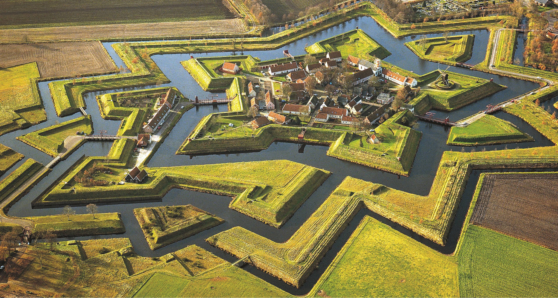 Netherlands Bourtange Fortress Background