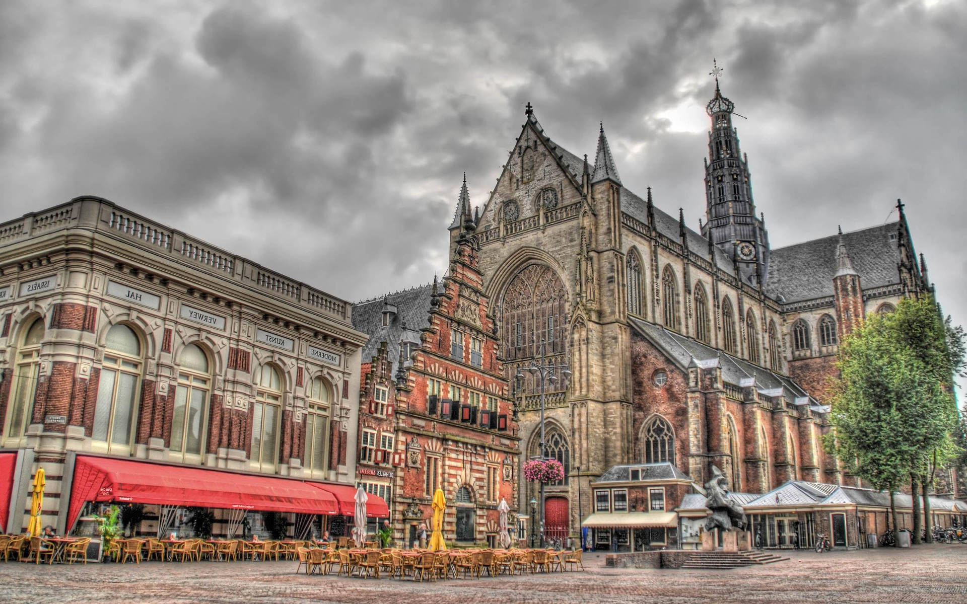 Netherlands Grote Kerk Background