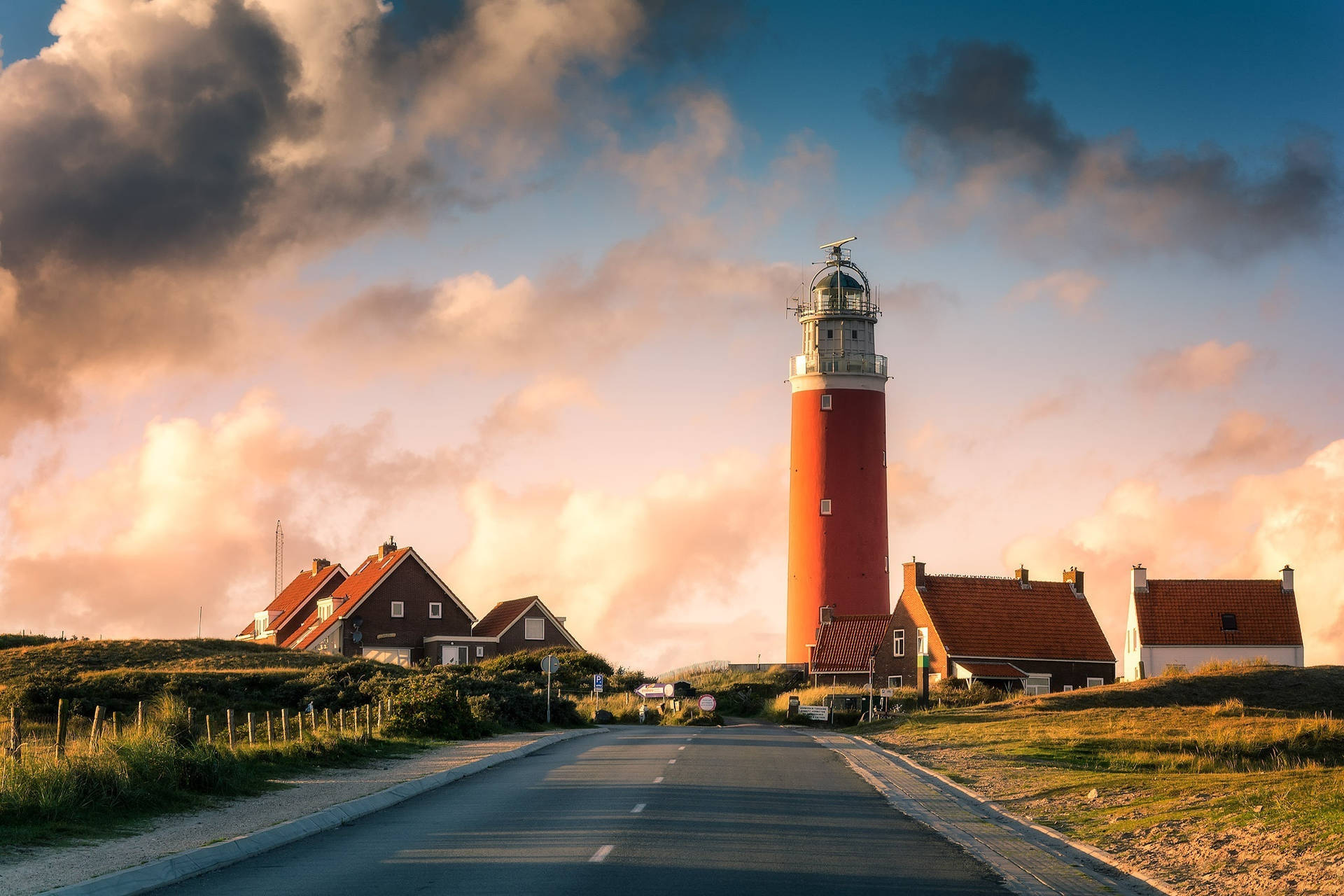 Netherlands Lighthouse Texel Background