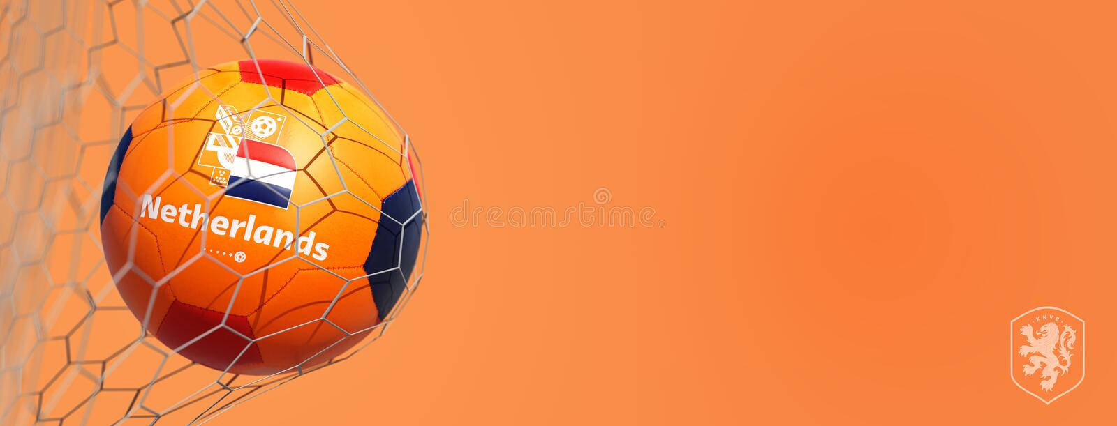 Netherlands National Football Team Goal Art Background