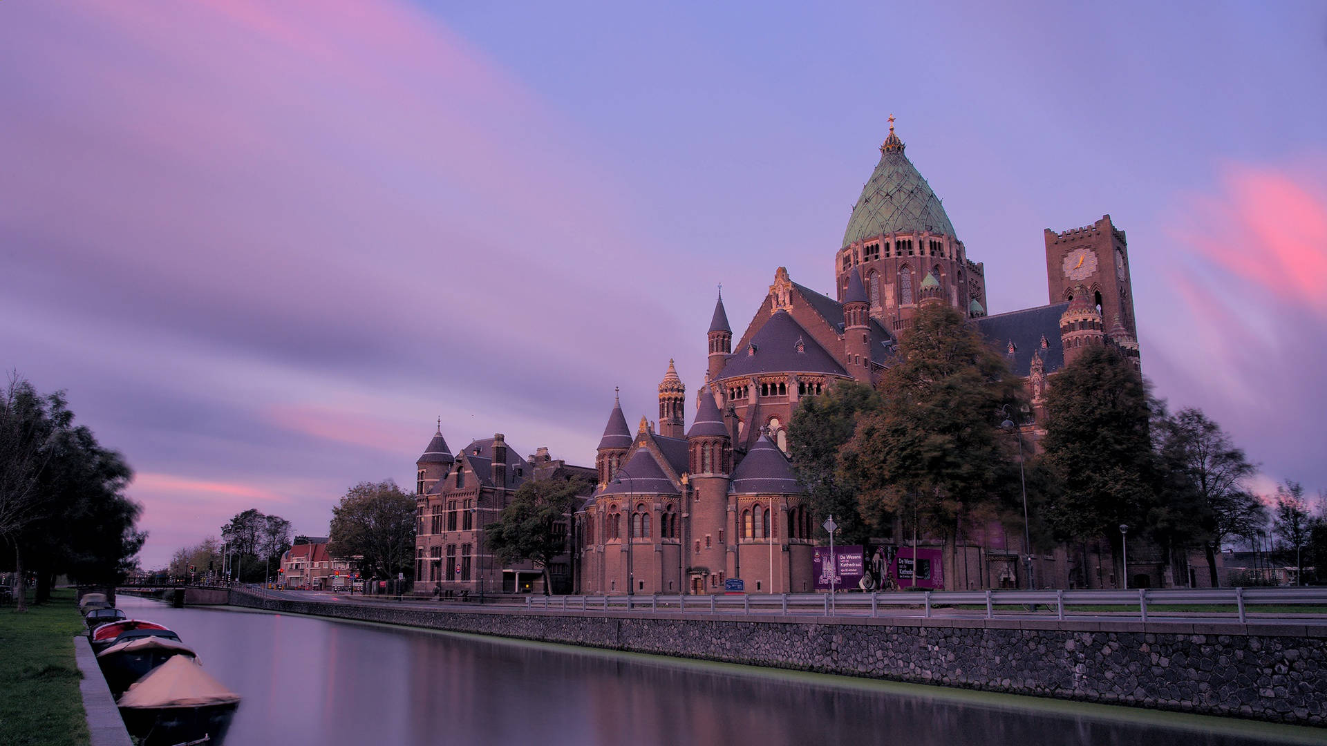 Netherlands St. Bavo Cathedral Background