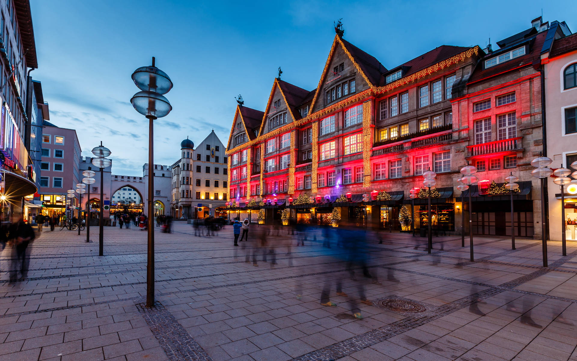 Neuhauser Street Munich Background