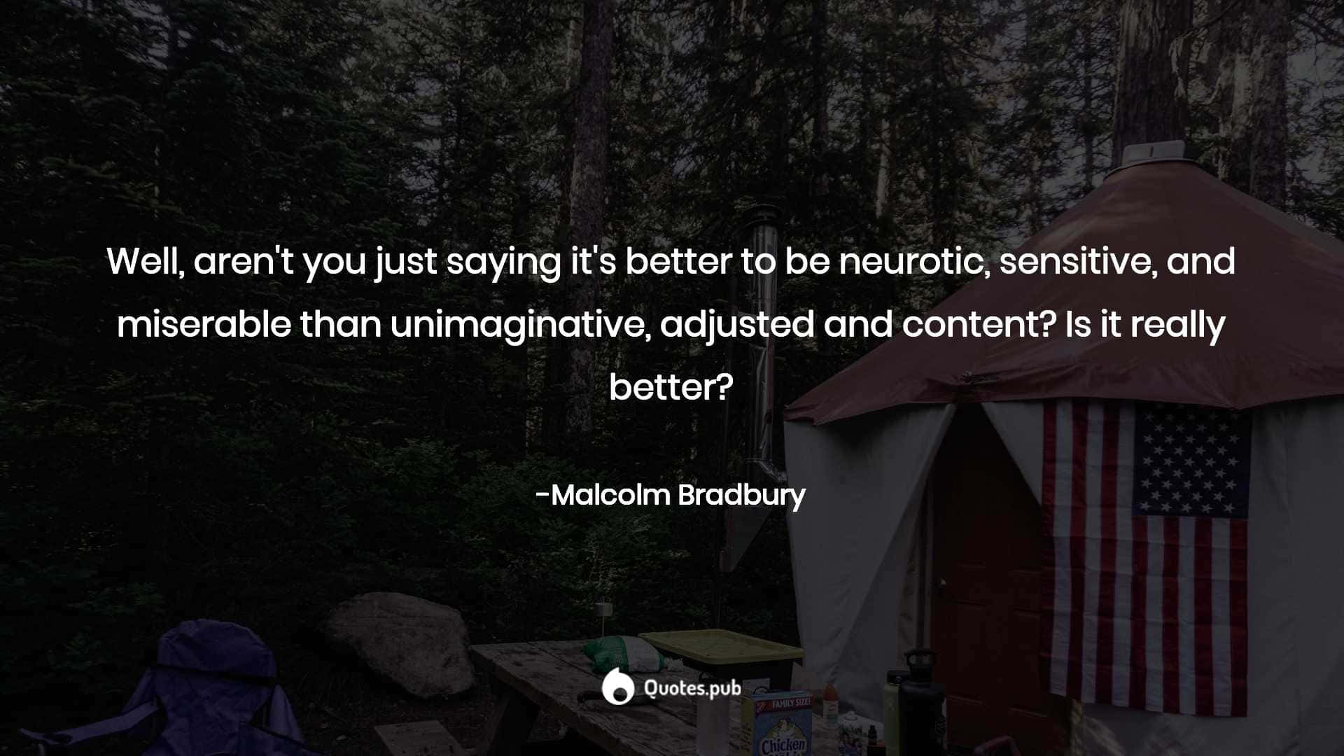 Neurotic By Malcolm Bradbury Background
