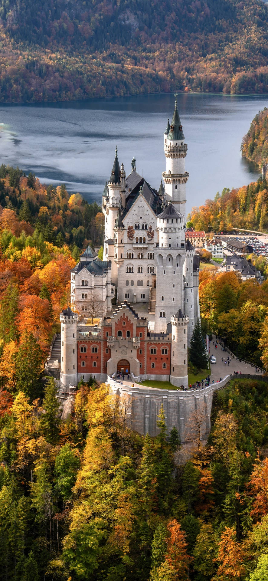 Neuschwanstein Castle Distant View Background