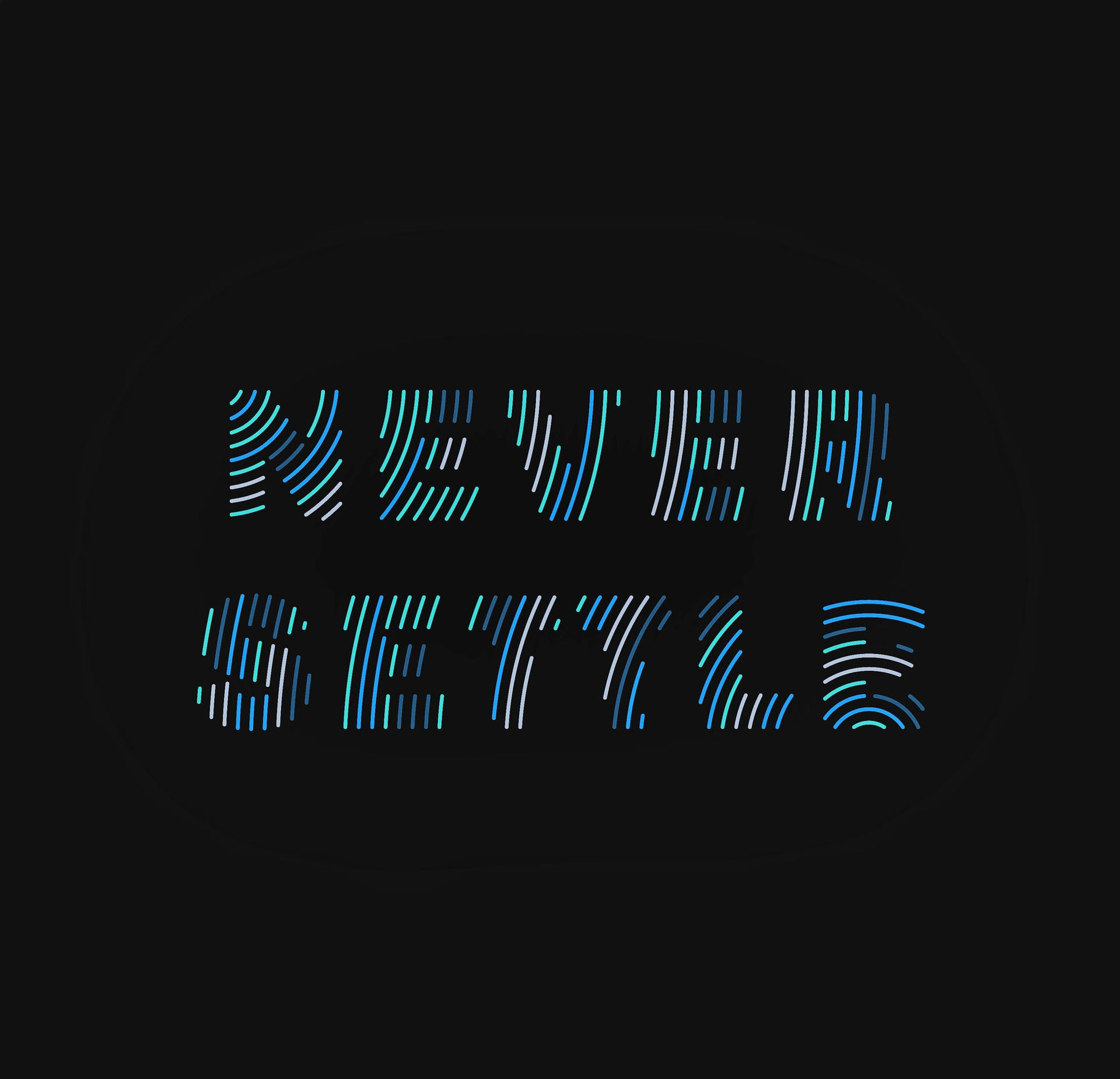 Never Settle Typography Background