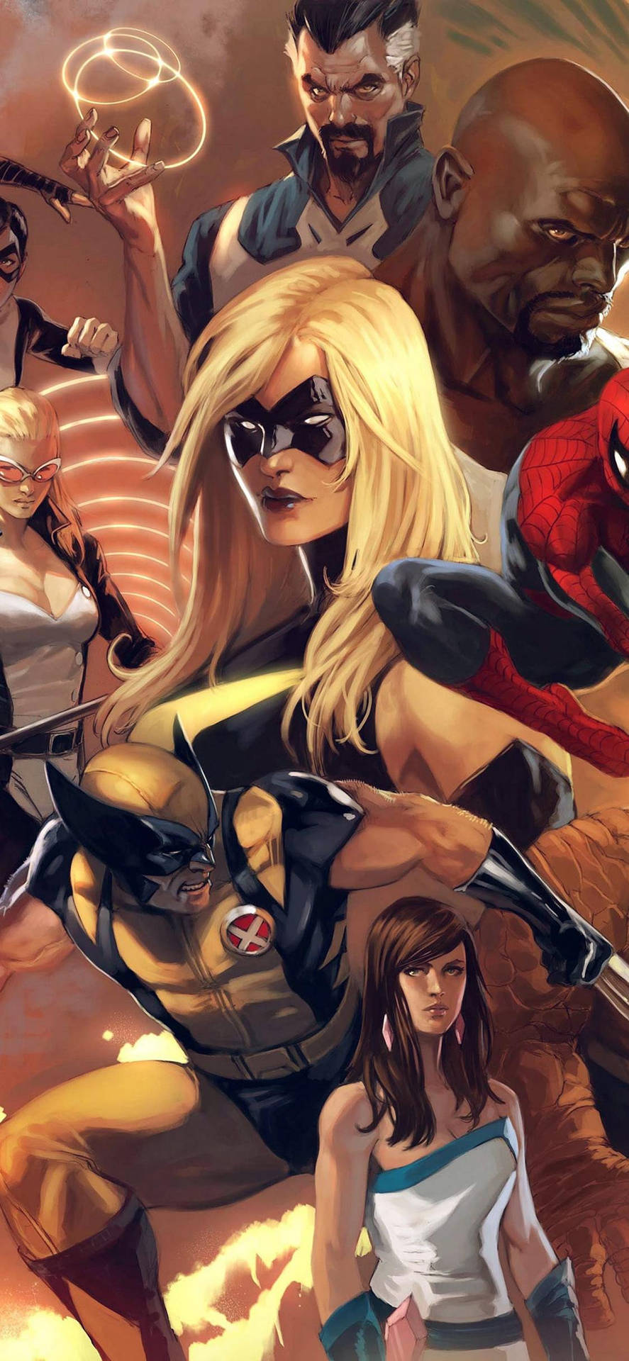 New Avengers Marvel Iphone X Background