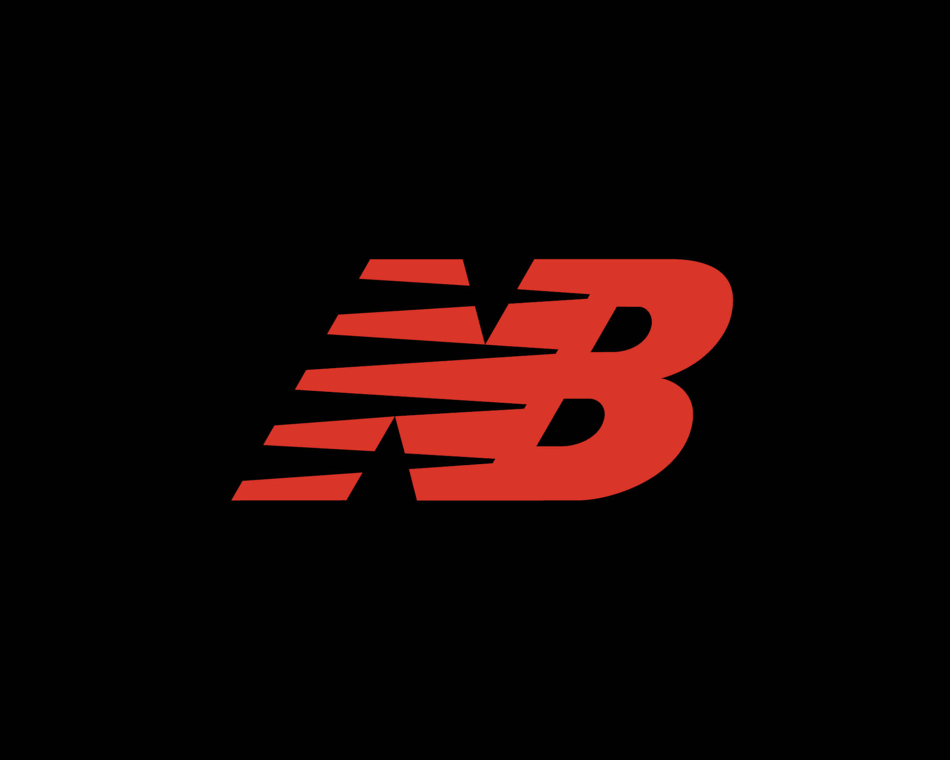 New Balance Bright Red Logo Background