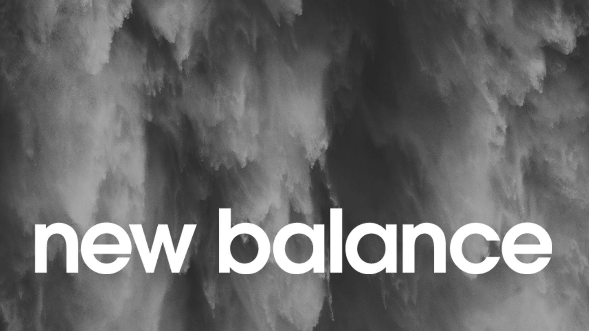 New Balance Minimalist Greyscale Lettering Background