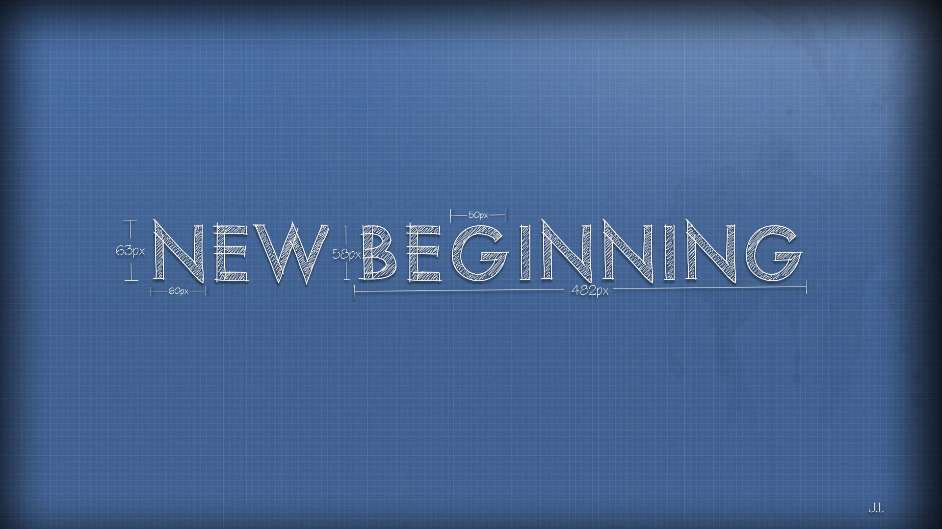 New Beginning Text Background