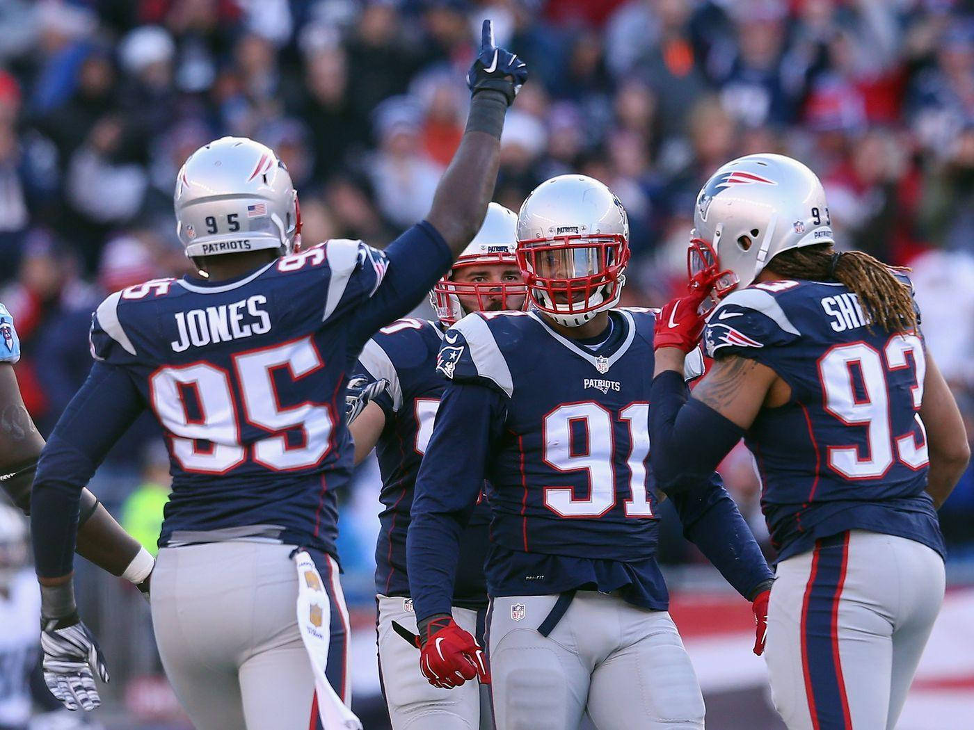 New England Patriots Chandler Jones Jersey Number 95