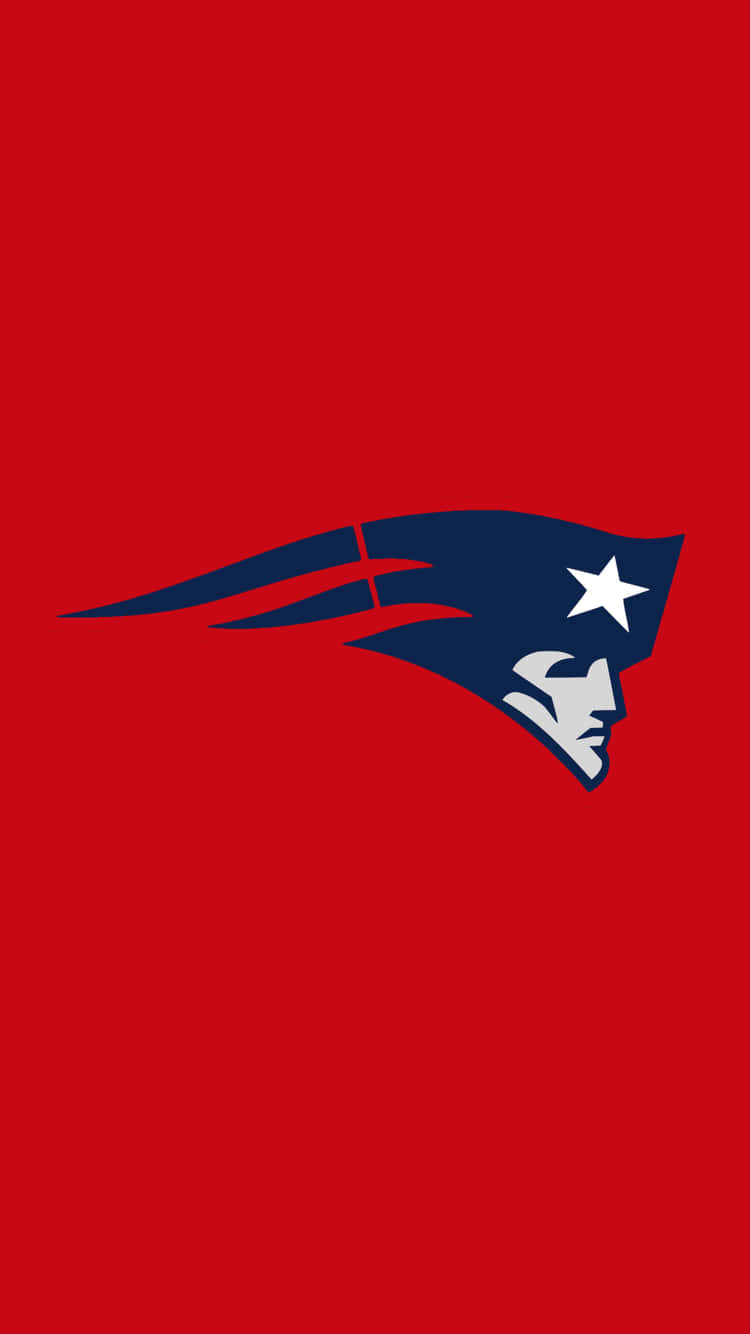New England Patriots Logo Cool Red Background