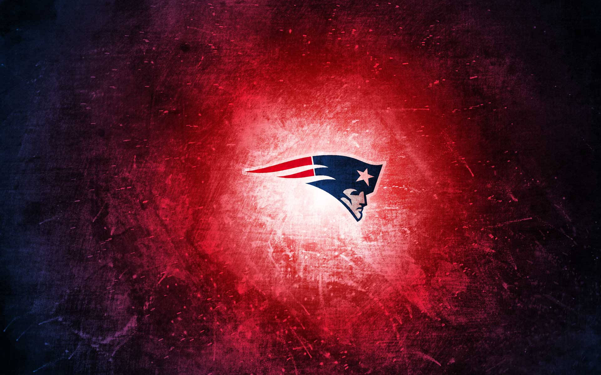 New England Patriots Logo In Red Background