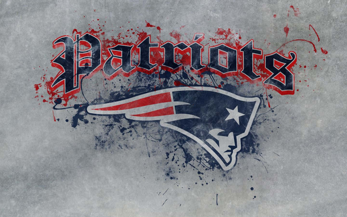 New England Patriots Logo Name Above Background