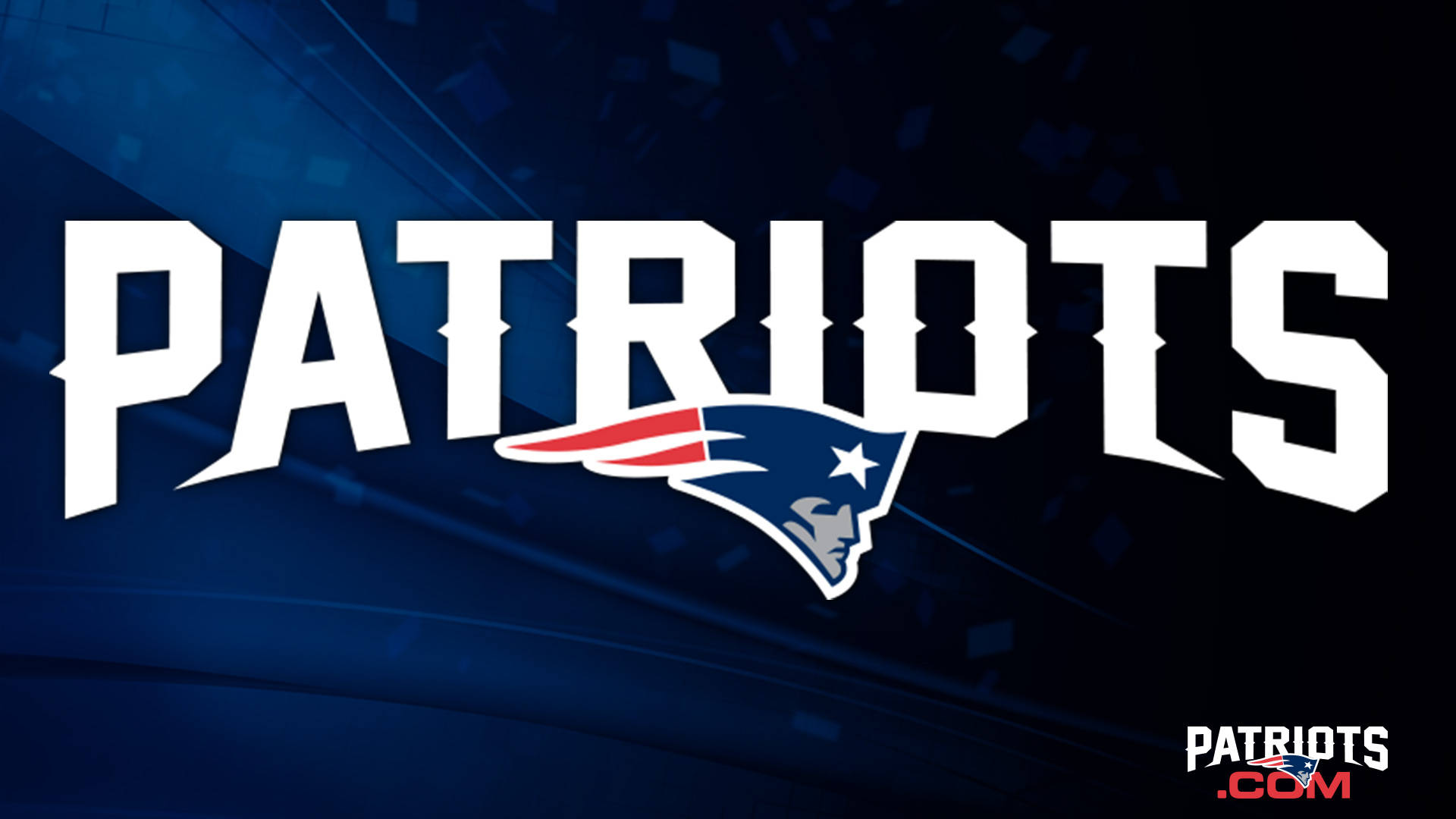 New England Patriots Logo On A Blue Background Background