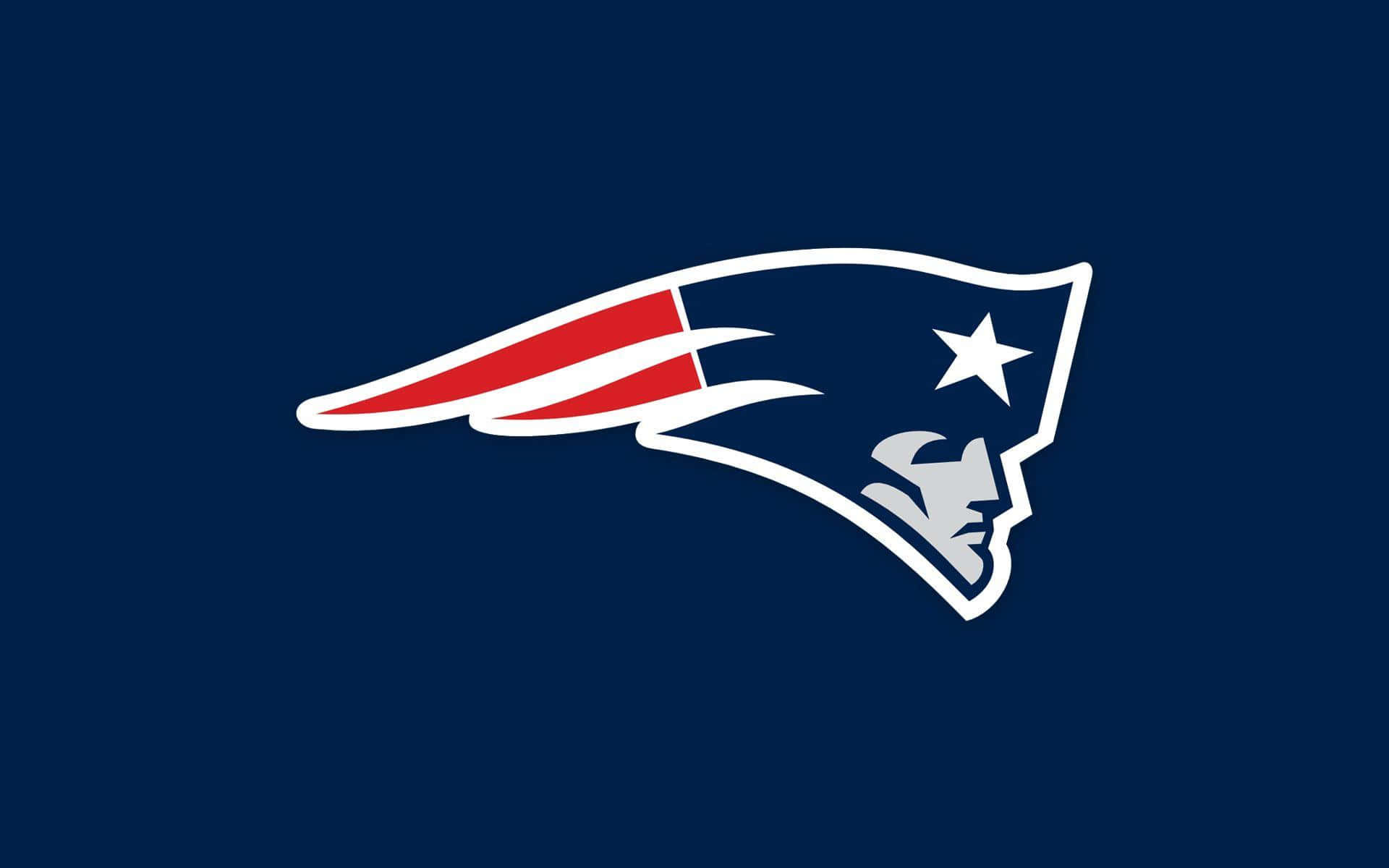 New England Patriots Logo Plain Blue Background