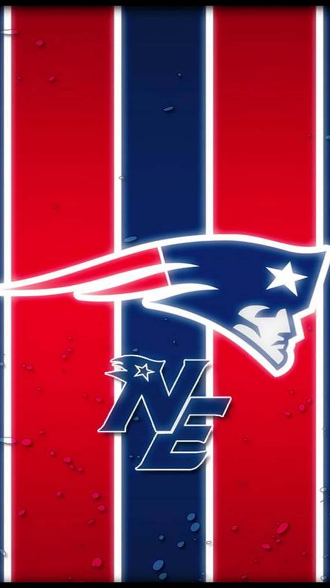 New England Patriots Logo Stripes Background