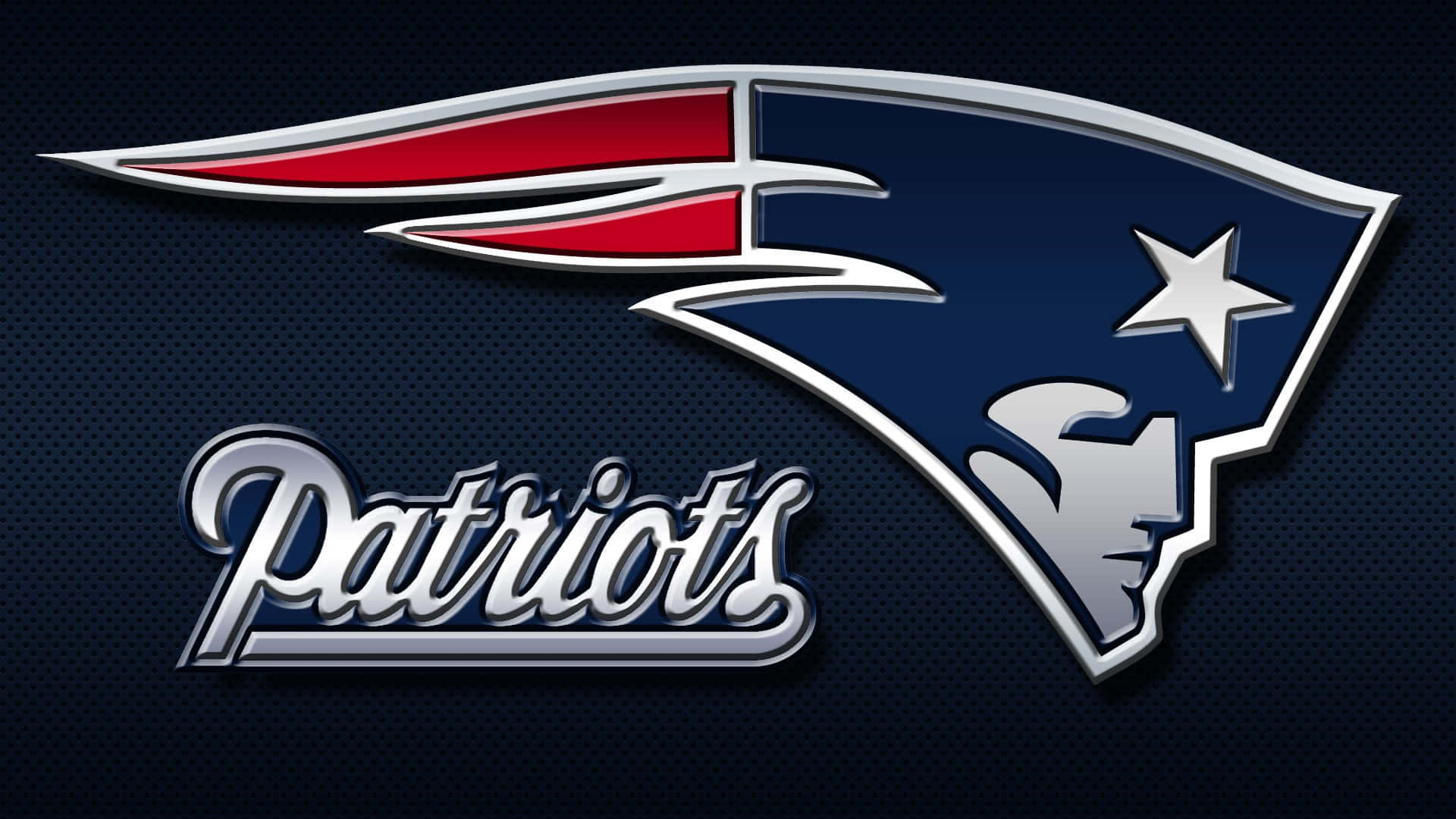 New England Patriots Logo With Name Background